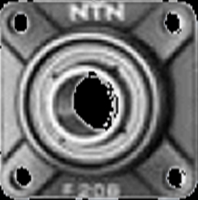 NTN 鋳鉄製角フランジ形ユニット UCF319 円筒穴形 UCF形 伝動機ドットコム