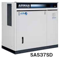 北越工業 (AIRMAN) SAS37SD-5E スクリュコンプレッサ 空冷タイプ 50Hz