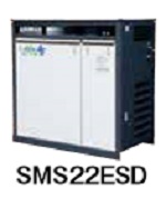 北越工業 (AIRMAN) SMS22ESD-6E 屋外設置型スクリュコンプレッサ 50Hz