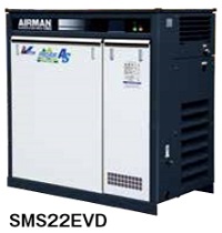 北越 スクリューコンプレッサ ドライヤ無 屋外仕様 ２２ＫＷ SMS22EV-E