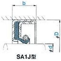 NOK オイルシール SA1J20024020 (GJ5068I0) SA1J型 SA1J型 伝動機