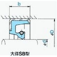 NOK オイルシール SB53058022 (AB6183E0) 大径SB型 大径SB型 伝動機